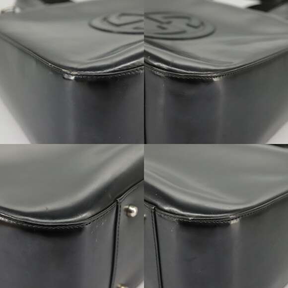 GUCCI Hand Bag Enamel Black Silver 000 2058 0504 5 - Picture 10 of 13